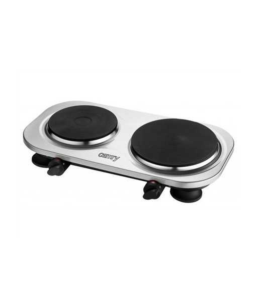 Camry, CR 6511, Number of burners/cooking zones 2, Rotary knobs, Stainless steel, Electric