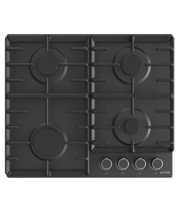 Pliidiplaat Gorenje, G642AB, Gas, Number of burners/cooking zones 4, Rotary knobs, Black