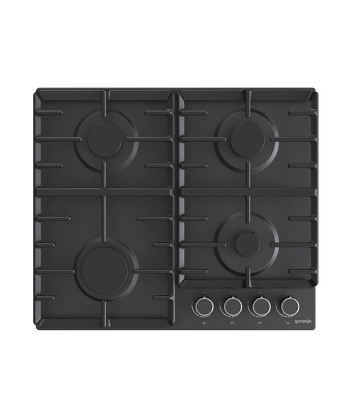 Gorenje, Hob, G642AB, Gas, Number of burners/cooking zones 4, Rotary knobs, Black