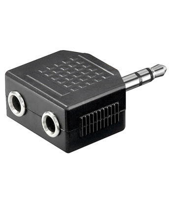 Goobay 3.5mm Headphone Splitter Adapter - 1x Male to 2x Female