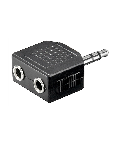 Goobay 3.5mm разветвитель для наушников - 1x папа на 2x мама Goobay 3.5mm разветвитель для наушников - 1x папа на 2x мама