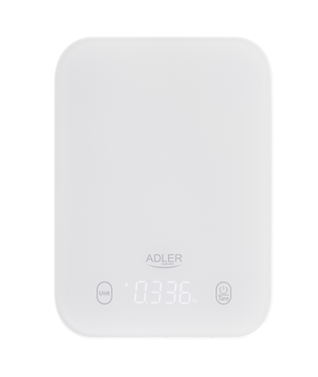 Кухонные весы Adler AD 3181w - Точный LED дисплей, 1г градация, Белые