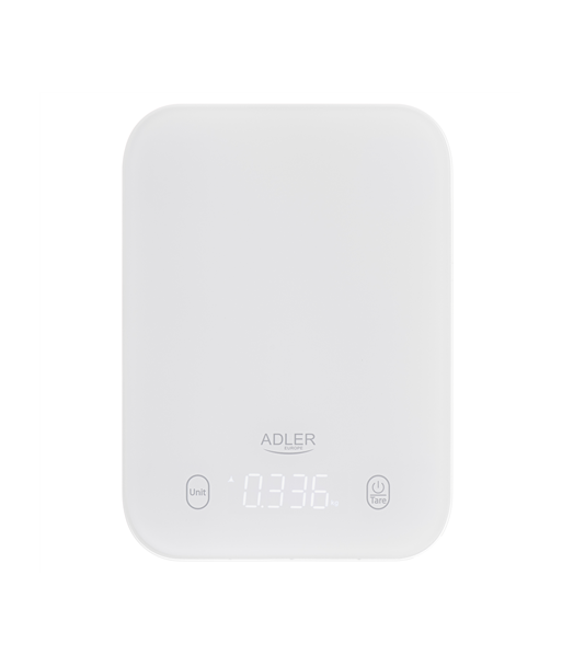 Adler Kitchen Scale, AD 3181w, Graduation 1 g, Display type LED, White