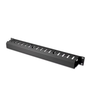 Digitus 1U Cable Management Cage with Detachable Rear Plate, Black, 19" DN-97617