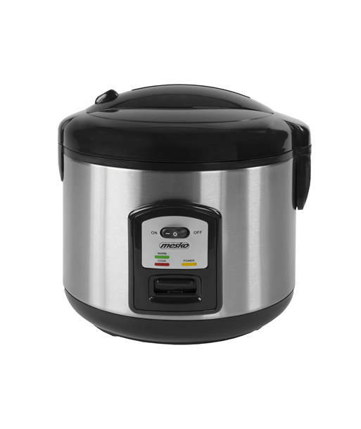 Riisikeetja Mesko, MS 6411, 1000 W, 1.5 L, Black/Stainless steel