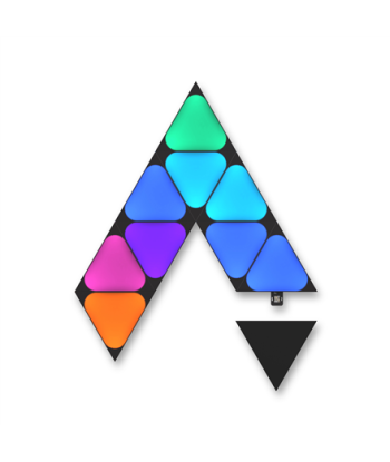 Nanoleaf Shapes Mini Kolmnurgad - Laienduskomplekt Must (10 Paneeli)