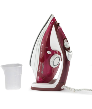 Gorenje, Steam Iron, SIH3000RBC, Steam Iron, 3000 W, Water tank capacity 350 ml, Continuous steam 40 g/min, Steam boost