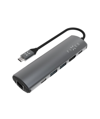 Fixed 6-Pordiline USB-C Hub Pro Sülearvutitele & Tahvelarvutitele
