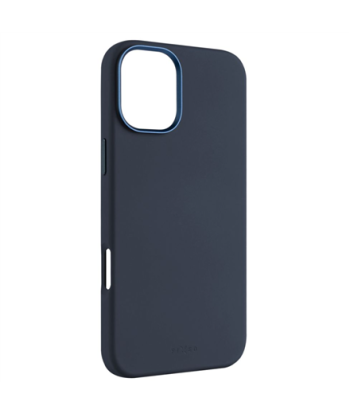 Fixed MagFlow Liquid Silicone Back Cover for iPhone 16 Plus - Blue