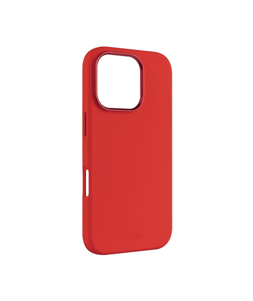 Fixed MagFlow, Back cover, Apple, iPhone 16 Pro, Liquid silicon, Red