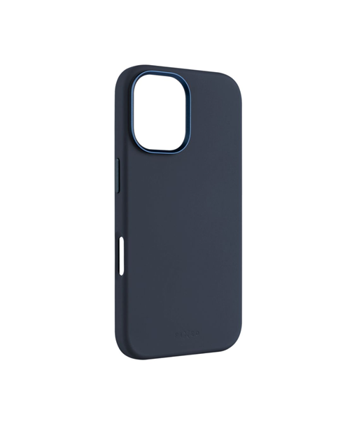 Fixed MagFlow, Back cover, Apple, iPhone 16, Liquid silicon, Blue