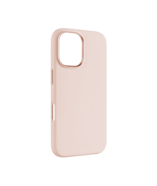 Fixed MagFlow, Back cover, Apple, iPhone 16, Liquid silicon, Pink