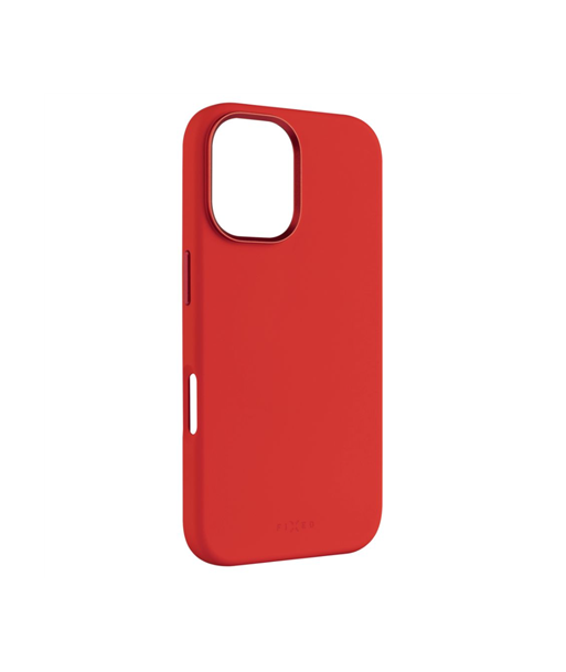 Fixed MagFlow, Back cover, Apple, iPhone 16, Liquid silicon, Red