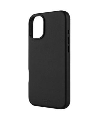 Fixed MagLeather, Back cover, Apple, iPhone 16 Plus, Leather, Black