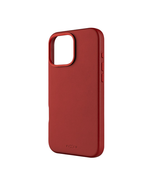 Fixed MagLeather, Back cover, Apple, iPhone 16 Pro Max, Leather, Red Fixed MagLeather, Back cover, Apple, iPhone 16 Pro Max, Leather, Red