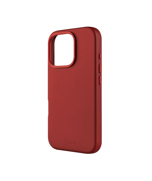 Ehtsast Nahast Tagakaas iPhone 16 Pro jaoks - Punane Ehtsast Nahast Tagakaas iPhone 16 Pro jaoks - Punane
