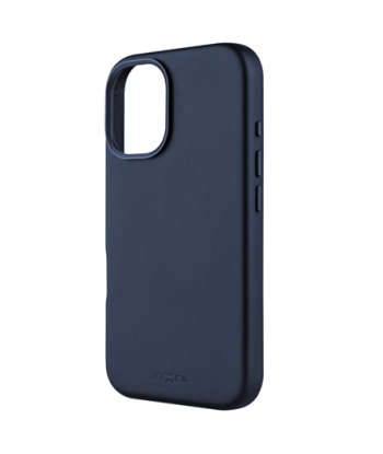 Fixed MagLeather, Back cover, Apple, iPhone 16, Leather, Blue