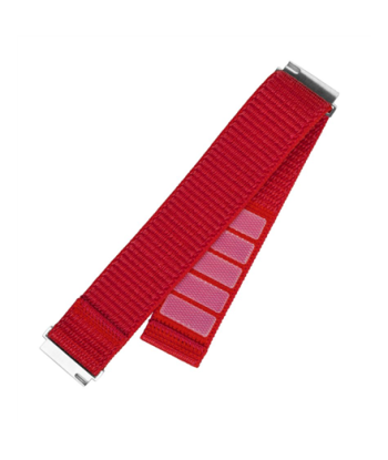 Fixed, Sporty Strap with Quick Release 20mm for Smartwatch, 160-210 mm, Red, Nylon