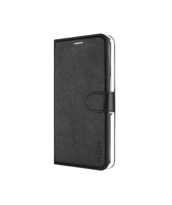 Fixed Opus, Book Case, Apple, iPhone 16, Leather, Black