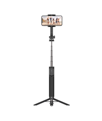 Fixed Snap XL Selfie Stick koos statiivi ja Bluetooth päästikuga - Must (113cm)