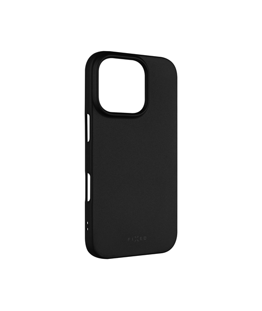 Elegantne Must Kummist Tagakaas iPhone 16 Pro jaoks