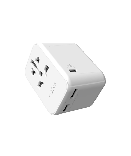 Voyager World Adapter FIXCT30-1C2A-WH USB-A/USB-C - Your Ultimate Travel Companion Voyager World Adapter FIXCT30-1C2A-WH USB-A/USB-C - Your Ultimate Travel Companion