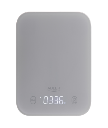Кухонные весы Adler AD 3181g - LED дисплей, деление 1 г, серый