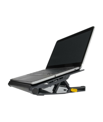 Targus Stand | Chill Mat with 4 USB-A Port Hub - for up to 16-inch Laptops | Black/Grey
