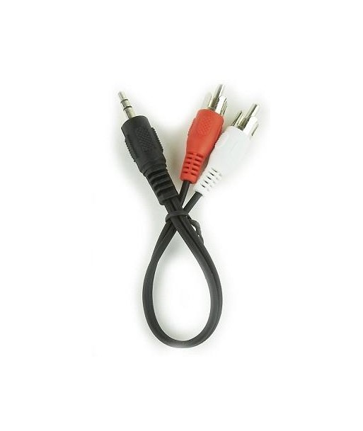 Gembird 0.2m 3.5mm to 2RCA Audio Cable Gembird 0.2m 3.5mm to 2RCA Audio Cable