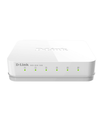 D-Link, Switch, GO-SW-5G/E, Unmanaged, Desktop, Gigabit Ethernet (copper) ports quantity 5, Power supply type External
