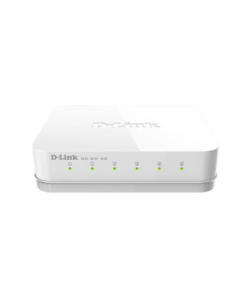 D-Link, Switch, GO-SW-5G/E, Unmanaged, Desktop, Gigabit Ethernet (copper) ports quantity 5, Power supply type External