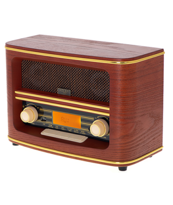 Adler AD 1187 Retro Radio - Alarm, AUX, Wooden Design