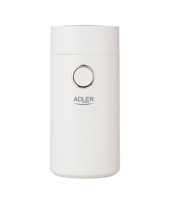 Кофемолка Adler, AD 4446ws, 150 W, Coffee beans capacity 75 g, White