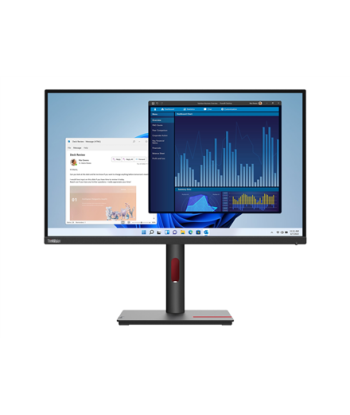 Lenovo, ThinkVision, T27p-30, 27", IPS, 4K, 16:9, 60 Hz, 4 ms, 3840 x 2160, 350 cd/m², HDMI ports quantity 1, Black, Warranty
