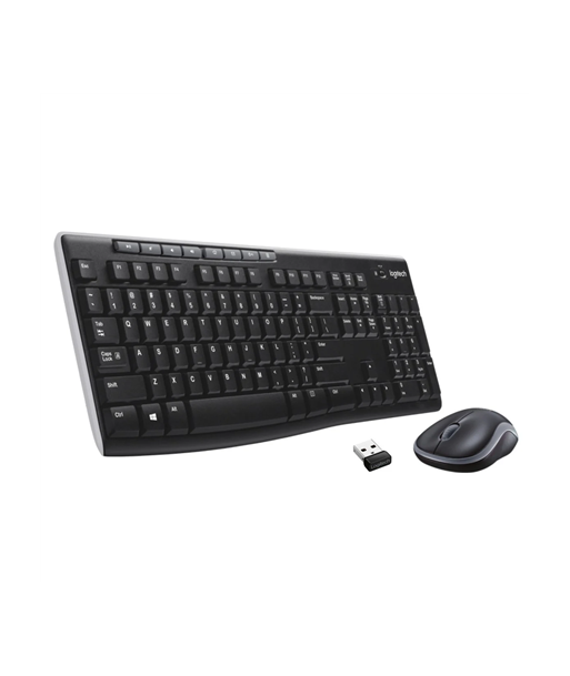 Logitech MK270 Wireless Keyboard and Mouse Combo, Black