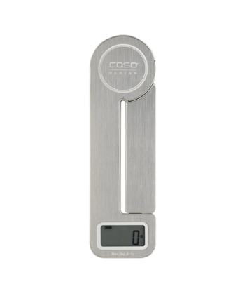 Köögikaal Caso Ecostyle Batteryless usage, Graduation 1 g, Maximum weight (capacity) 5 kg, Display type LCD, Stainless