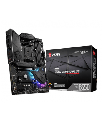 MSI MPG B550 GAMING PLUS Processor family AMD, Processor socket AM4, DDR4, Memory slots 4, Chipset AMD B, ATX