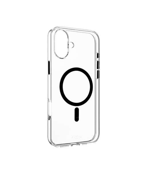 Fixed, MagPurity, Back Cover, Apple, iPhone 16 Plus, TPU, Clear, Black