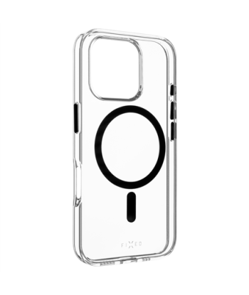 Fixed, MagPurity, Back Cover, Apple, iPhone 16 Pro Max, TPU, Clear, Black