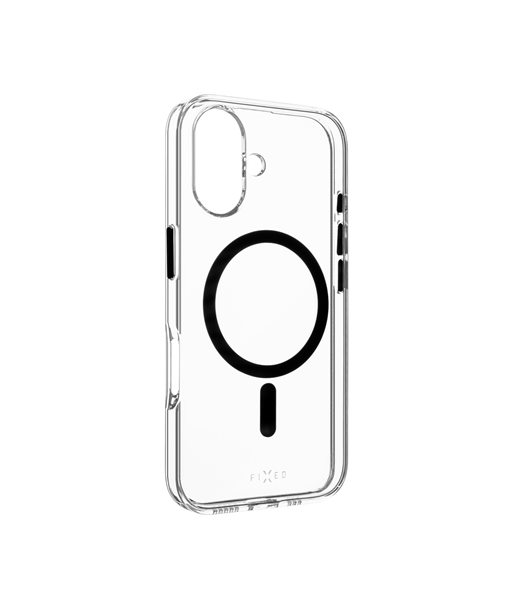 Fixed MagPurity Прозрачная Черная TPU Задняя Крышка для Apple iPhone 16