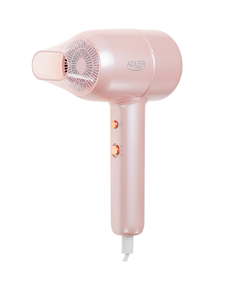 Föön Adler, AD 2279p, 1800 W, Number of temperature settings 2, Ionic function, Pink