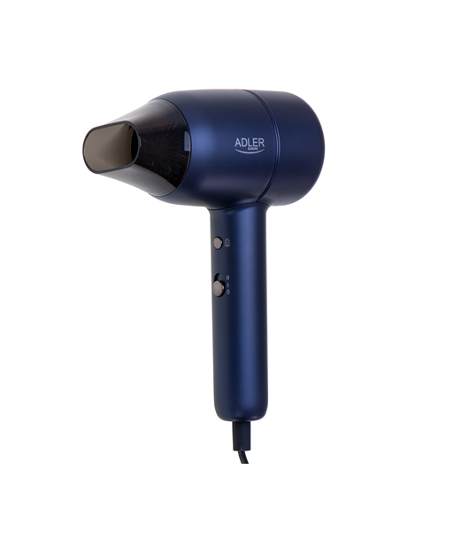 Adler AD 2279b Hair Dryer, 1800W, 2 Temperature Settings, Ionic Function, Blue