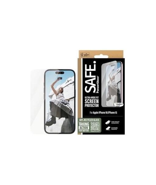 Kaitseklaas SAFE by PanzerGlass iPhone 16 | Ultra-Wide Fit | PanzerGlass