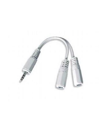 CABLE AUDIO SPLITTER 3.5MM/10CM WHITE CCA-415W GEMBIRD