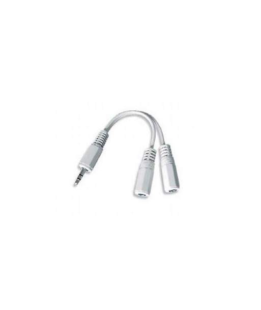 Gembird 3.5mm helisignaali jagaja kaabel - 10cm, valge