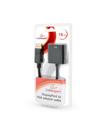 Cablexpert DisplayPort to VGA Adapter - Ühenda sujuvalt musta värvi!