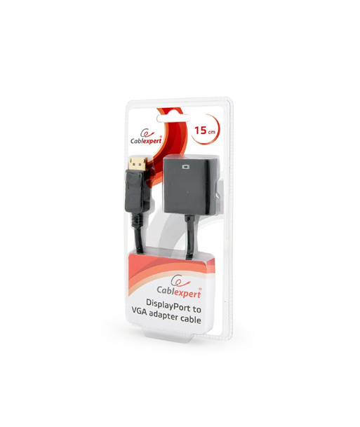 Cablexpert DisplayPort to VGA Adapter - Ühenda sujuvalt musta värvi! Cablexpert DisplayPort to VGA Adapter - Ühenda sujuvalt musta värvi!