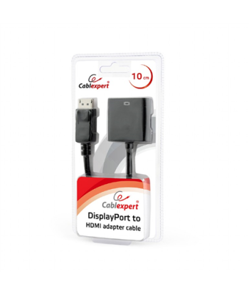 Cablexpert DisplayPort - HDMI adapterikaabel, must