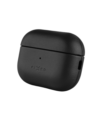 Fixed Leather Case with MagSafe for AirPods Pro 2 (USB-C) - Black