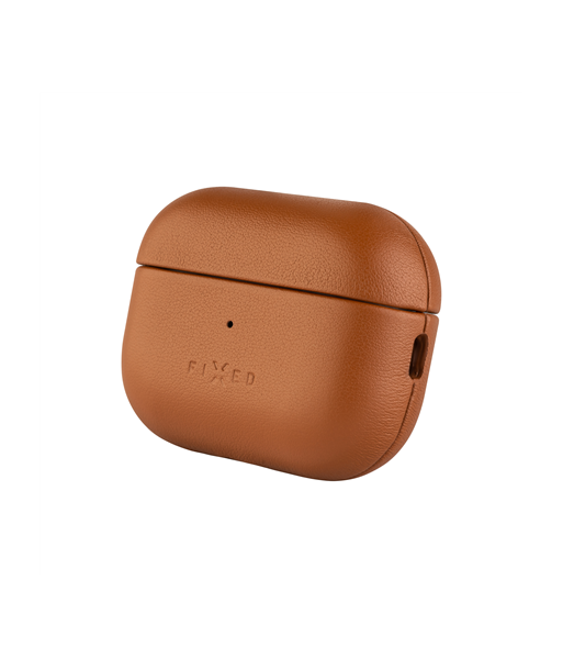 Fixed, Earbuds Case with MagSafe Support, Apple AirPods Pro 2/Pro 2 (USB-C), Brown, Leather